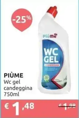 PiùMe Piùme Wc gel candeggina offerta