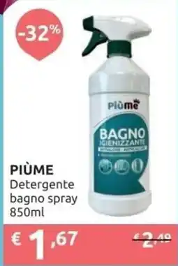 PiùMe PIÙME Detergente bagno spray offerta
