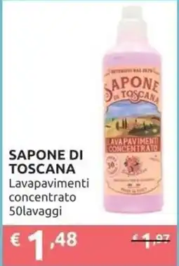PiùMe SAPONE DI TOSCANA Lavapavimenti concentrato offerta