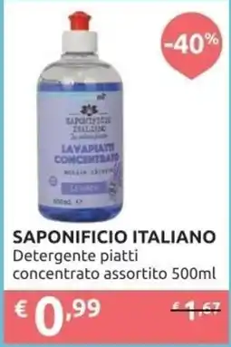 PiùMe SAPONIFICIO ITALIANO Detergente piatti concentrato assortito offerta