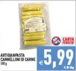 Pim Supermercati ARTIGIANPASTA CANNELLONI DI CARNE offerta