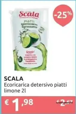 PiùMe SCALA Ecoricarica detersivo piatti limone offerta