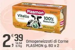 Supermercati Dok Omogeneizzati di Carne PLASMON offerta