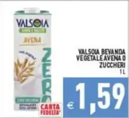 Pim Supermercati VALSOIA BEVANDA VEGETALE AVENA O ZUCCHERI offerta
