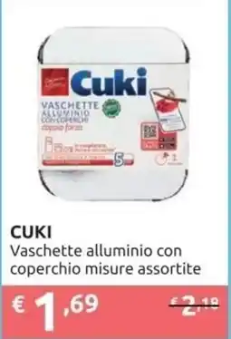 PiùMe CUKI Vaschette alluminio con coperchio offerta