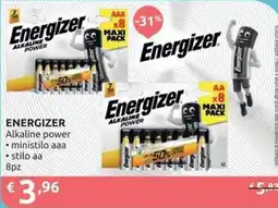 PiùMe Energizer Alkaline power offerta