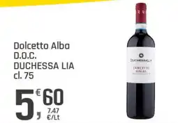 Supermercati Dok Dolcetto Alba D.O.C. DUCHESSA LIA offerta