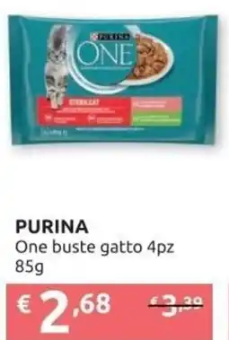 PiùMe PURINA One buste gatto offerta