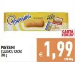 Pim Supermercati Pavesini Classici / Cacao offerta
