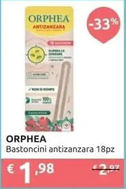 PiùMe ORPHEA Bastoncini antizanzara offerta