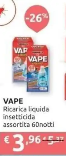 PiùMe Vape ricarica liquida insetticida offerta
