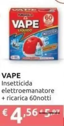 PiùMe Vape insetticida elettroemanatore + ricarica 60notti offerta