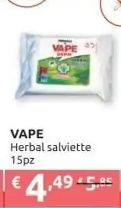 PiùMe Vape herbal salviette offerta