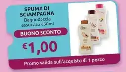 PiùMe SPUMA DI SCIAMPAGNA Bagnodoccia offerta