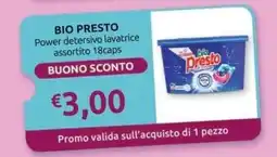 PiùMe Bio Presto Power detersivo lavatrice assortito 18caps offerta