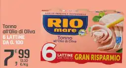 Supermercati Dok Tonno all'Olio di Oliva RIO mare offerta