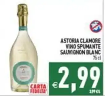 Pim Supermercati ASTORIA CLAMORE VINO SPUMANTE SAUVIGNON BLANC offerta