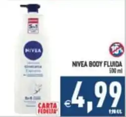 Pim Supermercati NIVEA BODY FLUIDA offerta