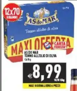 Pim Supermercati AS DO MAR Tonno all'olio di oliva offerta