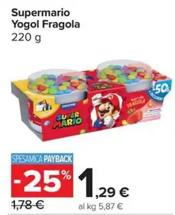 Carrefour Express Supermario Yogol Fragola offerta