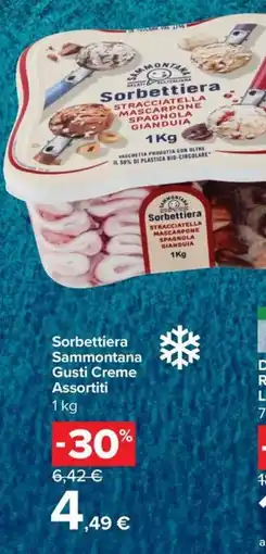 Carrefour Express Sorbettiera Sammontana Creme offerta