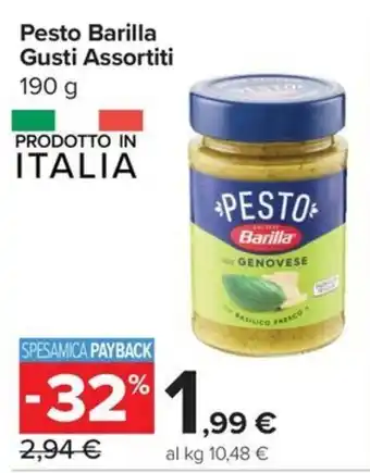 Carrefour Express Pesto Barilla Gusti Assortiti offerta