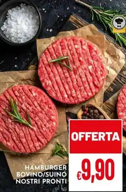 Pan HAMBURGER BOVINO/SUINO NOSTRI PRONTI offerta