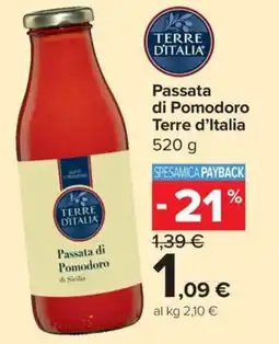 Carrefour Express Passata di Pomodoro Terre d'Italia offerta