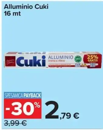 Carrefour Express Alluminio Cuki offerta