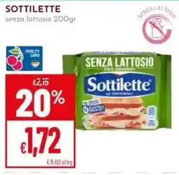 Pan Sottilette senza lattosio offerta
