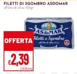 Pan Filetti di Sgombro ASDOMAR offerta