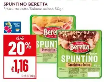 Pan Spuntino Beretta offerta