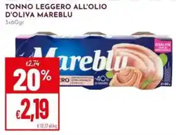 Pan Tonno leggero all'olio d'oliva Mareblu offerta
