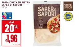 Pan Pinsa cotta su pietra Saper di Sapori offerta