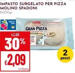 Pan Impasto surgelato per pizza Molino Spadoni offerta