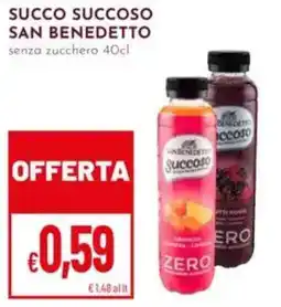 Pan Succo succoso San Benedetto senza zucchero offerta