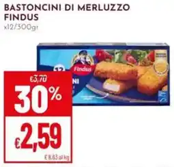Pan Bastoncini di merluzzo Findus offerta