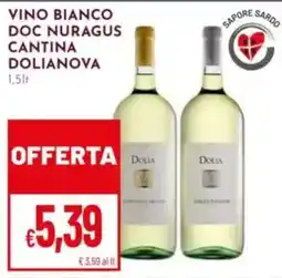 Pan Vino Bianco DOC Nuragus Cantina Dolianova offerta