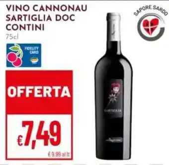 Pan Vino Cannonau Sartiglia DOC Contini offerta
