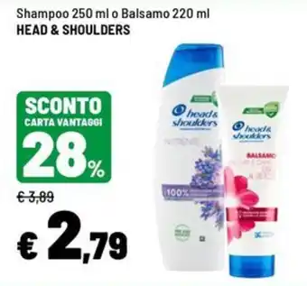 Shampoo o Balsamo Head & Shoulders
