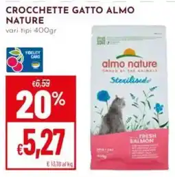 Pan Crocchette gatto Almo Nature offerta
