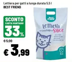 Iper La Grande Lettiera per gatti a lunga durata BEST FRIEND offerta