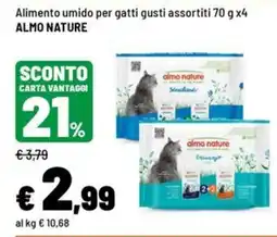 Iper La Grande Alimento umido per gatti gusti assortiti ALMO NATURE offerta