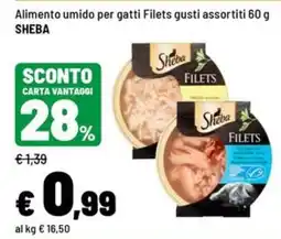 Iper La Grande Alimento umido per gatti Filets gusti assortiti SHEBA offerta