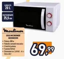Iper La Grande Moulinex SOLO MICROONDE MO20MSWH offerta