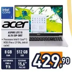 Iper La Grande Acer aspire lite 15 AL15-33P-305T offerta
