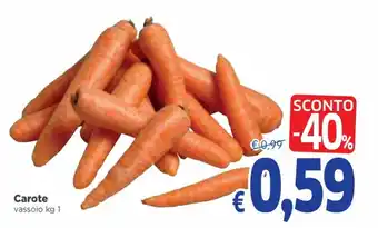 Famila Carote Vassoio 1 kg offerta