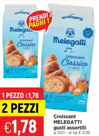 Famila Melegatti Croissant gusti assortiti 300g offerta
