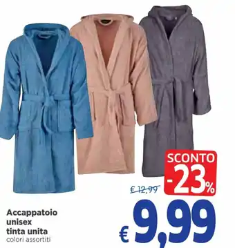 Famila Accappatoio Unisex Tinta Unita offerta