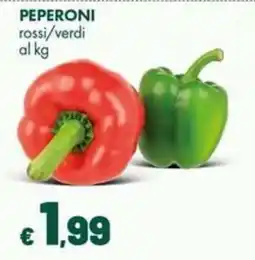Supermercati Vinci PEPERONI rossi/verdi offerta